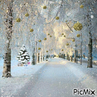 Snowy Trail - Gratis animeret GIF