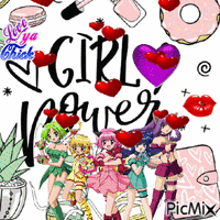 girl power - GIF animé gratuit