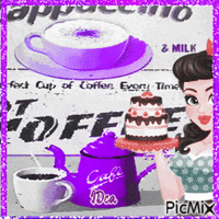 Perfect cup coffee - GIF animé gratuit