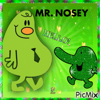 Mr Nosey GIF animé