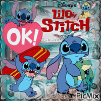 Stitch - Безплатен анимиран GIF