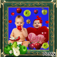 Apple Babies - Darmowy animowany GIF