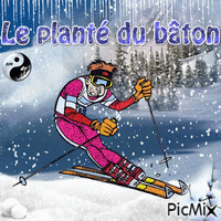 Ski - GIF animé gratuit