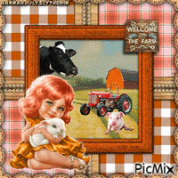 {♣}Baby Martha at the Farm{♣} - Ilmainen animoitu GIF