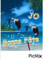 BONNE FETE JO - Бесплатный анимированный гифка
