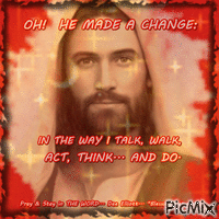 jESUS MADE A CHANGE - Gratis animeret GIF
