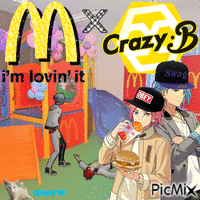 mcdonalds x crazy:b - Бесплатный анимированный гифка