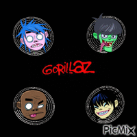 gorillaz contest - Zdarma animovaný GIF