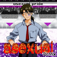 Asexual Ryoji Kaji GIF animado