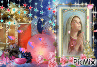 Mary Prayer candle animovaný GIF