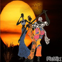 African Sunset - Free animated GIF