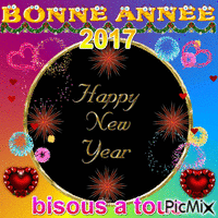 bonne annee 2017 animovaný GIF