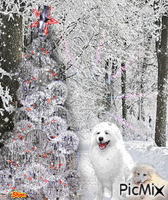 Noël blanc animovaný GIF