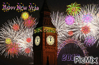 Happy New Year 2016 - GIF animé gratuit
