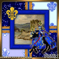 {{{The Brave Knight riding a Horse}}} анимиран GIF