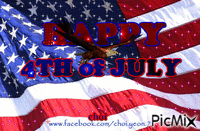 happy 4th of july - GIF animate gratis