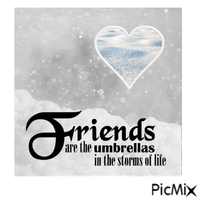 Friends Snow animovaný GIF