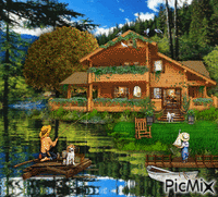 Le chalet 动画 GIF