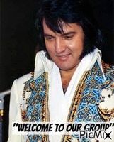 Elvis Welcome to our group - GIF animé gratuit