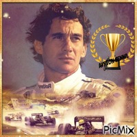 Ayrton Senna. - Gratis animerad GIF