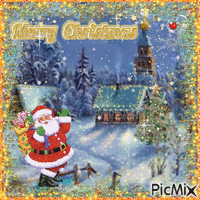 +🌟 Merry Christmas 🎄 🎅 + Apple Seven + 7 + - Ingyenes animált GIF