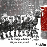 Lettre au Père Noël * Letter to Santa* - GIF animado gratis