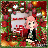 [Anya - Merry Christmas] - Gratis animerad GIF