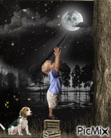 Reach the moon animasyonlu GIF