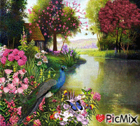 Paradise garden анимирани ГИФ