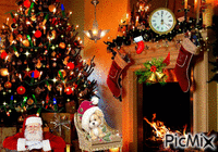 Christmas in the room - Darmowy animowany GIF