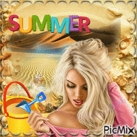 Summer femme - GIF animé gratuit
