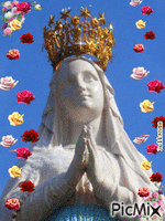 Bonne fête ND de Lourdes - GIF animé gratuit
