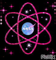 Atom Glitter & Pastel NASA animeret GIF