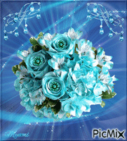 bouquet de roses animovaný GIF