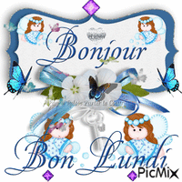 Bon lundi! - Бесплатный анимированный гифка