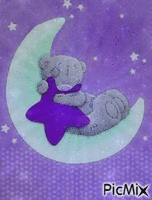 ourson lune GIF animasi