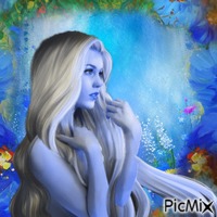 ...blue fantasy... GIF animasi
