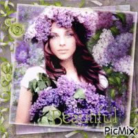 My favorite flowers Lilac - GIF animé gratuit