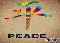PEACE animovaný GIF