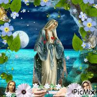 Virgen Maria madre de Jesuscristo - GIF animado grátis