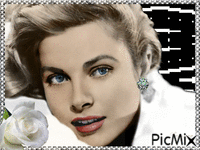 The beautiful Grace Kelly - Gratis animeret GIF