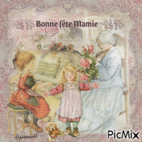 ꧁💖 Bonne fête mamie 💖꧂ - Ücretsiz animasyonlu GIF