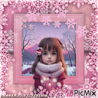 {{-Little Hannah in Winter-}} GIF animé