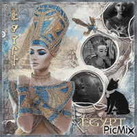 nefertiti queen egypt animovaný GIF