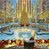 Christmas in New York Animiertes GIF