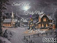 Silent night - GIF animado grátis