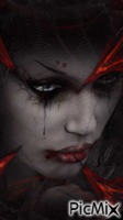 gothic girl - GIF animate gratis