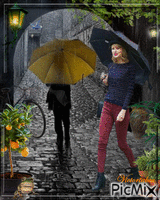 La pluie GIF animado