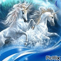 Belles Licornes - GIF animado gratis