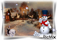 снеговмк - GIF animate gratis